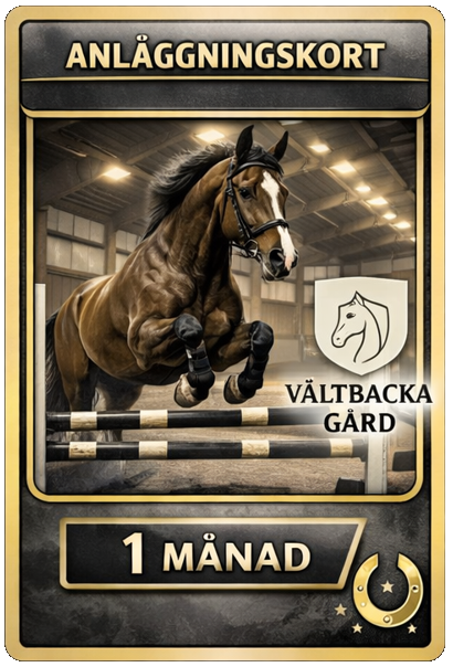 Ridhuskort 1 Månad