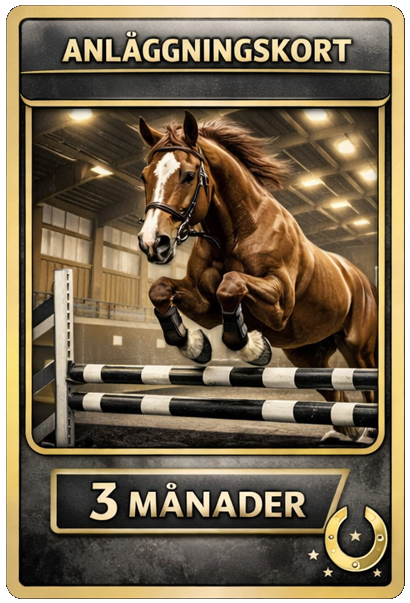 Ridhuskort 3 Månader