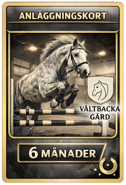 Ridhuskort 6 Månader
